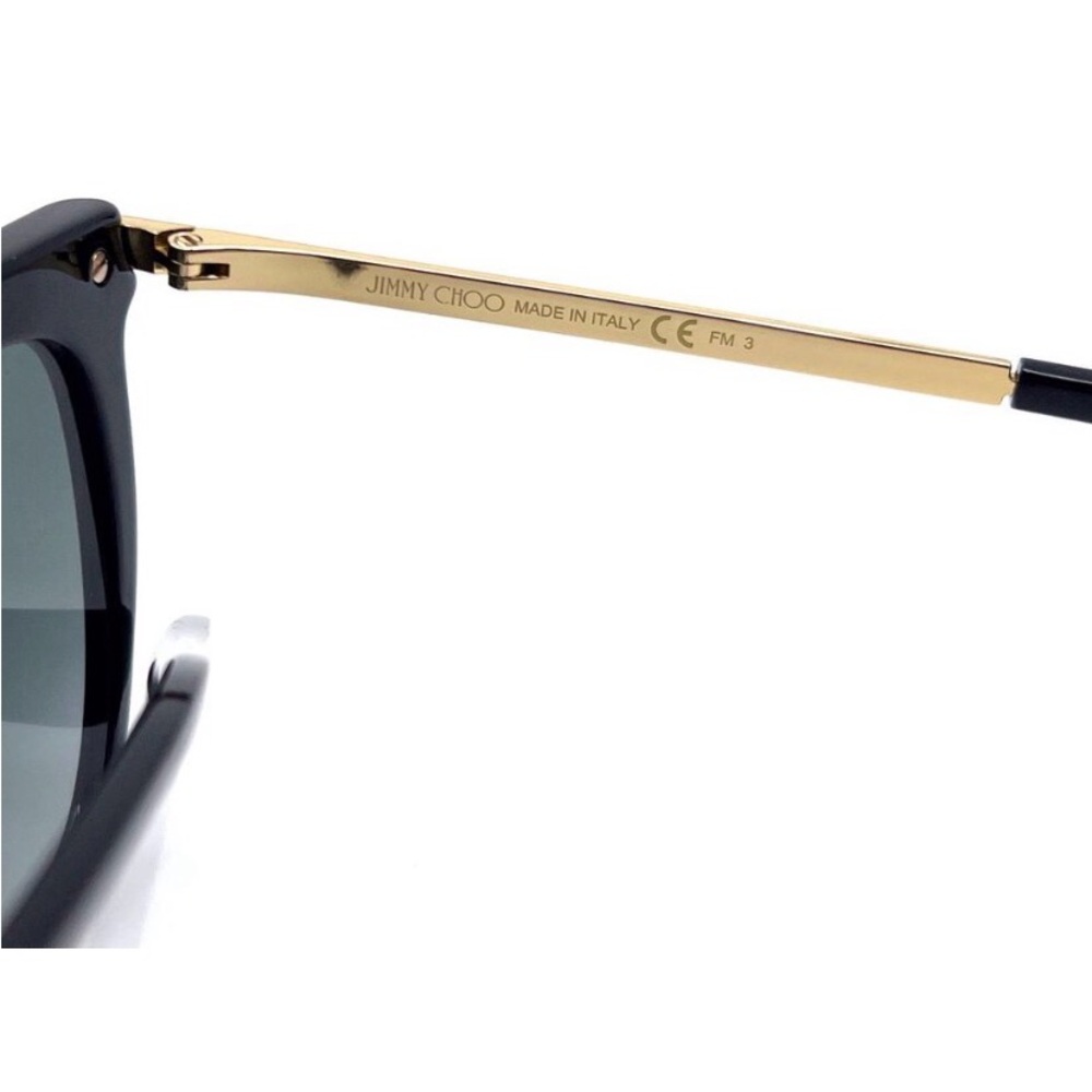 NWT JIMMY CHOO Sunglasses AXELLE/G/S 90790 in Black/Dark Gray Gradient - Picture 10 of 15